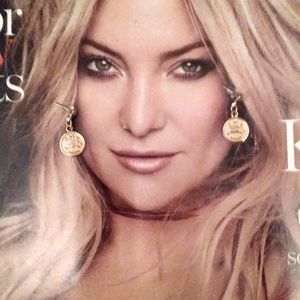 4/ $10 Zodiac sign Pisces; Gold tone; Earrings